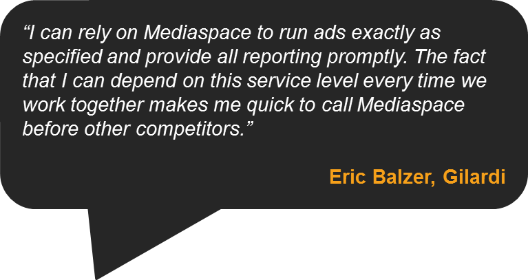 Testimonial from Eric Balzer, Gilardi